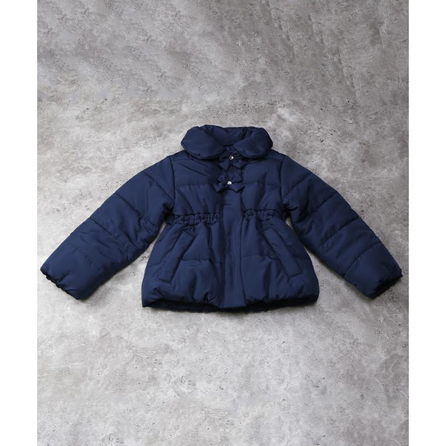 ●50％OFFセール●  ラポシェビスキュイ La poche biscuit リボン付き中綿ジャケット ( 90 100 110 120 130 140 ) 子ども服 幼児 アウトレット | la poche biscuit | 01