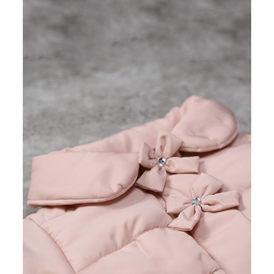 ●50％OFFセール●  ラポシェビスキュイ La poche biscuit リボン付き中綿ジャケット ( 90 100 110 120 130 140 ) 子ども服 幼児 アウトレット | la poche biscuit | 04