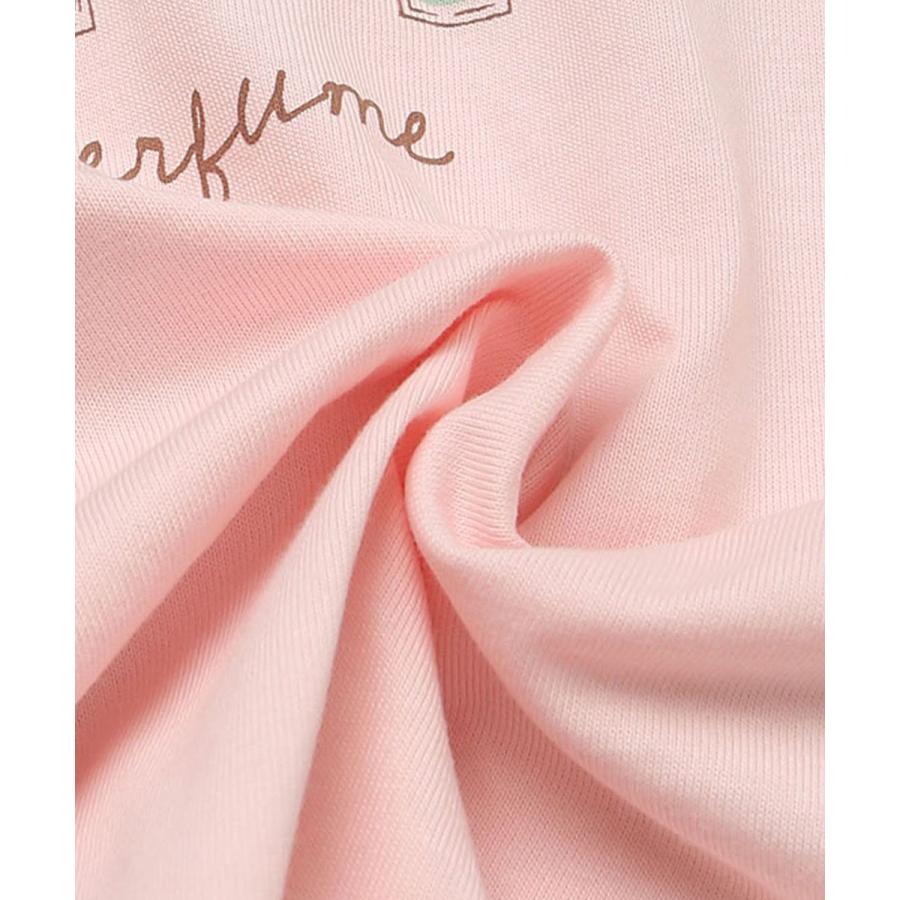 ●40％OFFセール●ラポシェビスキュイ La poche biscuit パフュームプリント袖フリルTシャツ ( 90 100 110 120 130 140 ）　アウトレット | la poche biscuit | 07