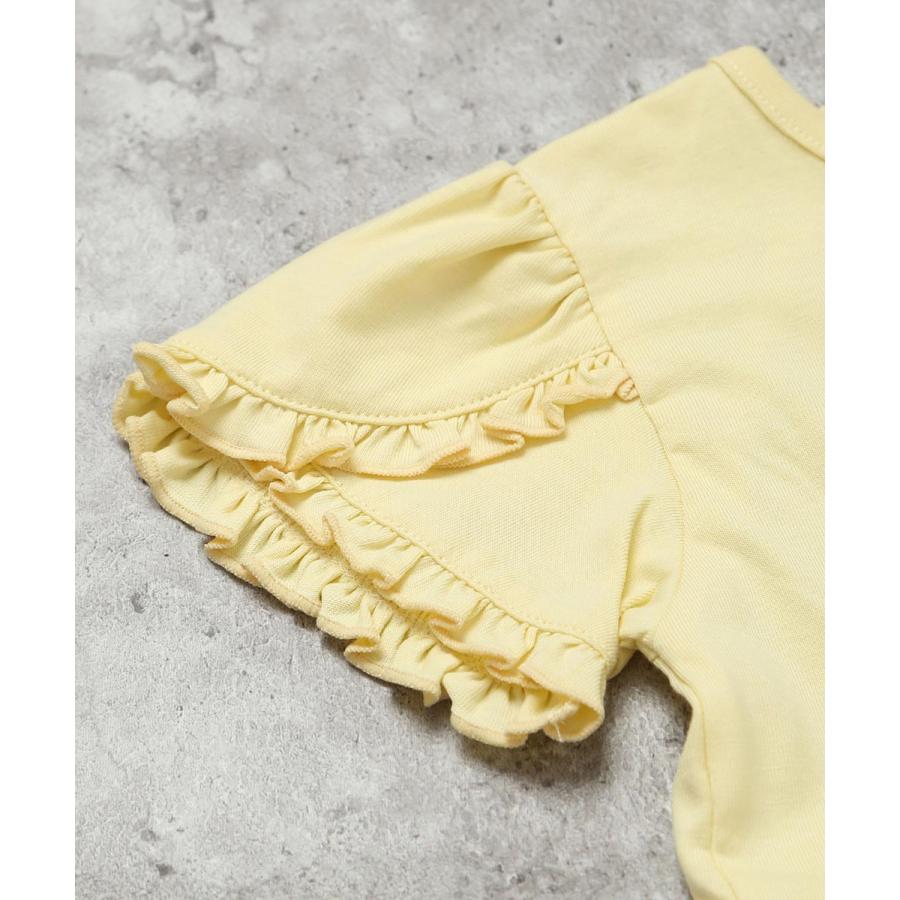 ●40％OFFセール●ラポシェビスキュイ La poche biscuit 立体ハート×袖フリル半袖Tシャツ ( 90 100 110 120 130 140 ）　アウトレット | la poche biscuit | 05