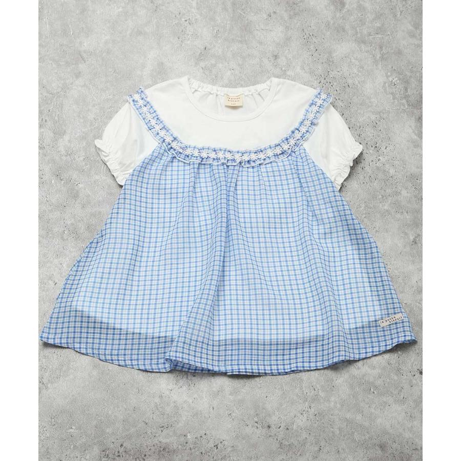 ラポシェビスキュイ La poche biscuit シフォンドッキングチュニック ( 90 100 110 120 130 140 ） | la poche biscuit | 02