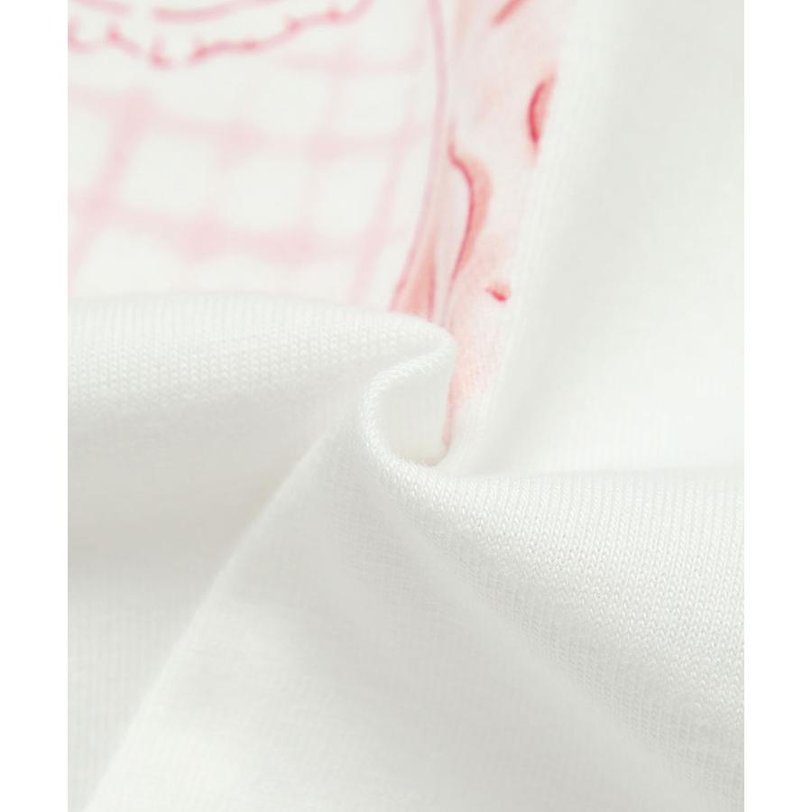 ●40％OFFセール●ラポシェビスキュイ La poche biscuit 袖フリル ＆ お花と女の子プリントTシャツ ( 90 100 110 120 130 140 ）　アウトレット | la poche biscuit | 07