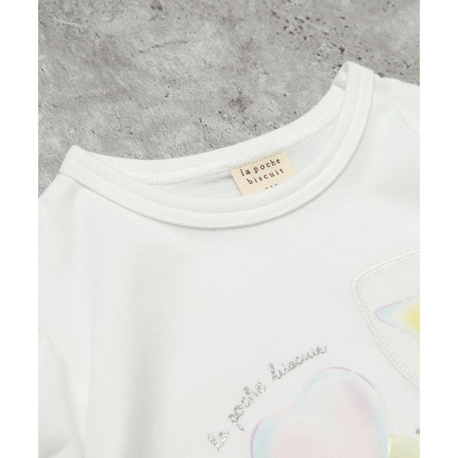 ●30％OFFセール●ラポシェビスキュイ La poche biscuit キャンディモチーフ パフスリーブTシャツ ( 90 100 110 120 130 140 ）　アウトレット | la poche biscuit | 04