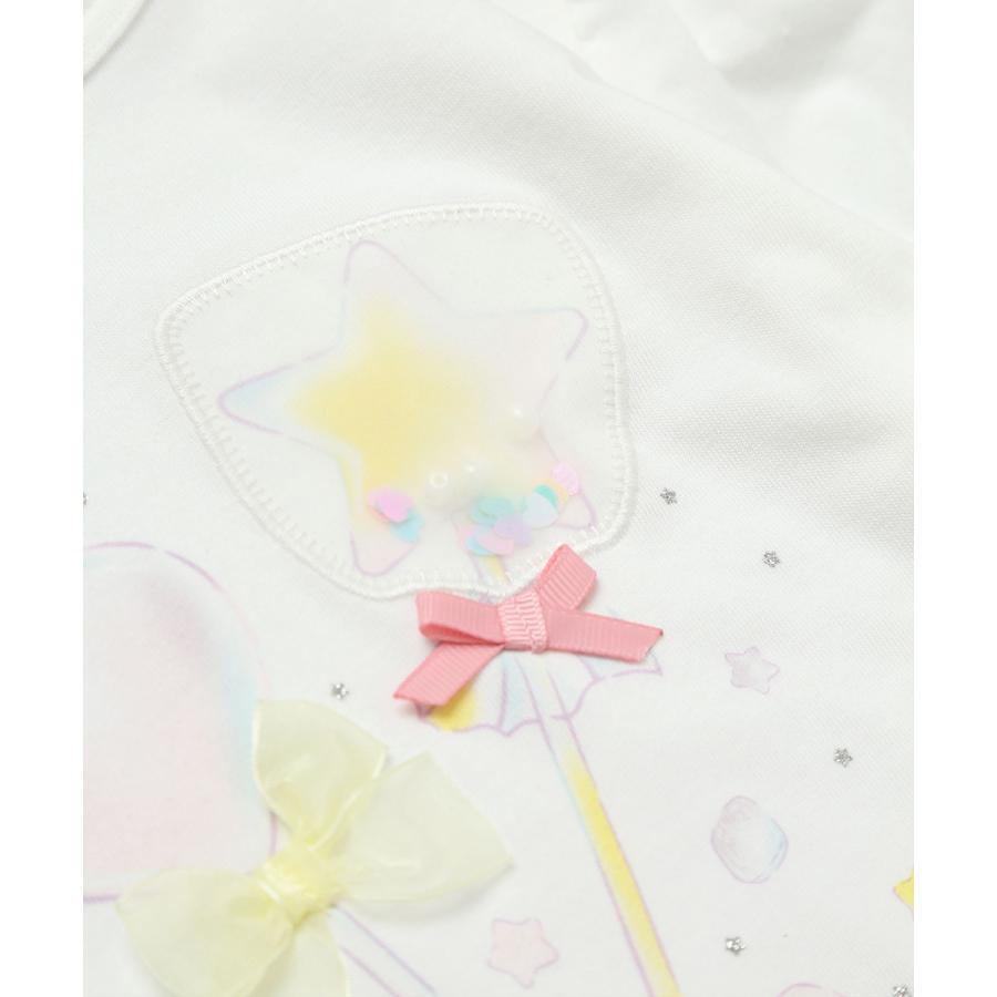 ●30％OFFセール●ラポシェビスキュイ La poche biscuit キャンディモチーフ パフスリーブTシャツ ( 90 100 110 120 130 140 ）　アウトレット | la poche biscuit | 07