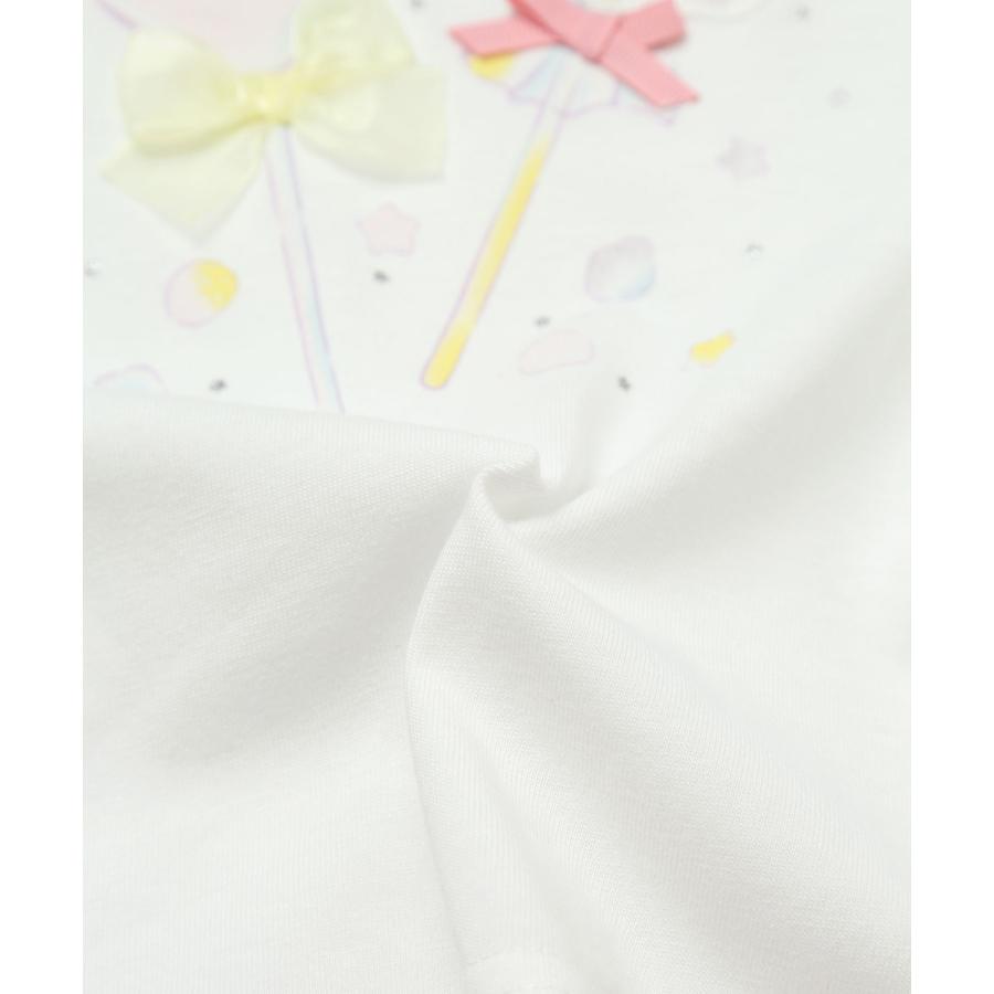 ●30％OFFセール●ラポシェビスキュイ La poche biscuit キャンディモチーフ パフスリーブTシャツ ( 90 100 110 120 130 140 ）　アウトレット | la poche biscuit | 08