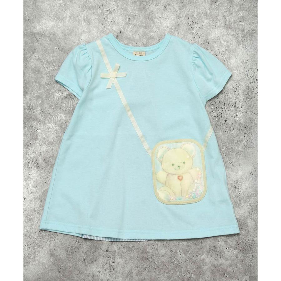 ラポシェビスキュイ La poche biscuit くまポシェット風 バックシャンチュニック ( 90 100 110 120 130 140 ） | la poche biscuit | 05