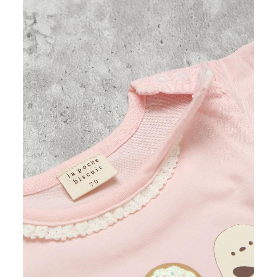 ラポシェビスキュイ La poche biscuit （綿100％） シマエナガ 刺しゅう 半袖 カバーオール ( 70 80 ） | la poche biscuit | 04