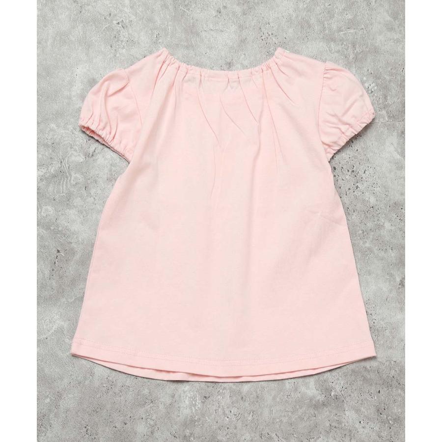 ラポシェビスキュイ La poche biscuit シマエナガ パフスリーブ プリントTシャツ ( 90 100 110 120 130 140 ) | la poche biscuit | 03