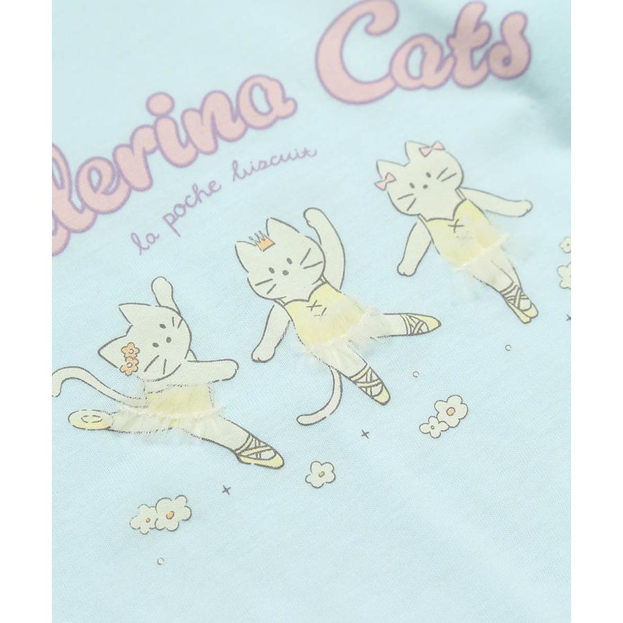 ●40％OFFセール●ラポシェビスキュイ La poche biscuit バレリーナキャットTシャツ ( 90 100 110 120 130 140 ） 子ども服　アウトレット | la poche biscuit | 06