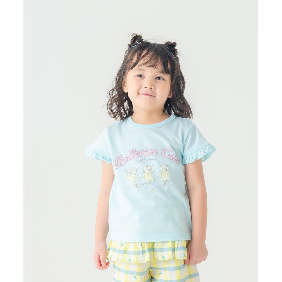 ●40％OFFセール●ラポシェビスキュイ La poche biscuit バレリーナキャットTシャツ ( 90 100 110 120 130 140 ） 子ども服　アウトレット | la poche biscuit | 09