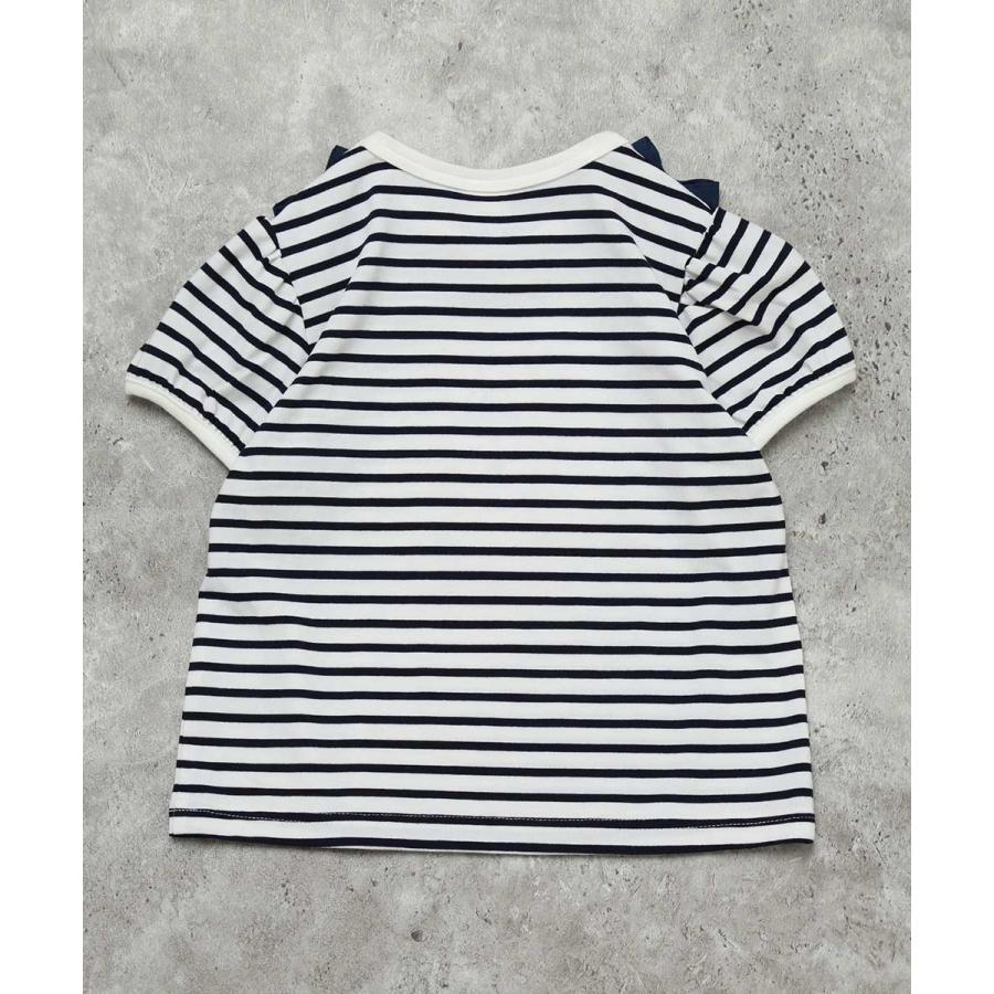 ラポシェビスキュイ La poche biscuit 肩リボン ウサギ Tシャツ ( 90 100 110 120 130 140 ） | la poche biscuit | 02