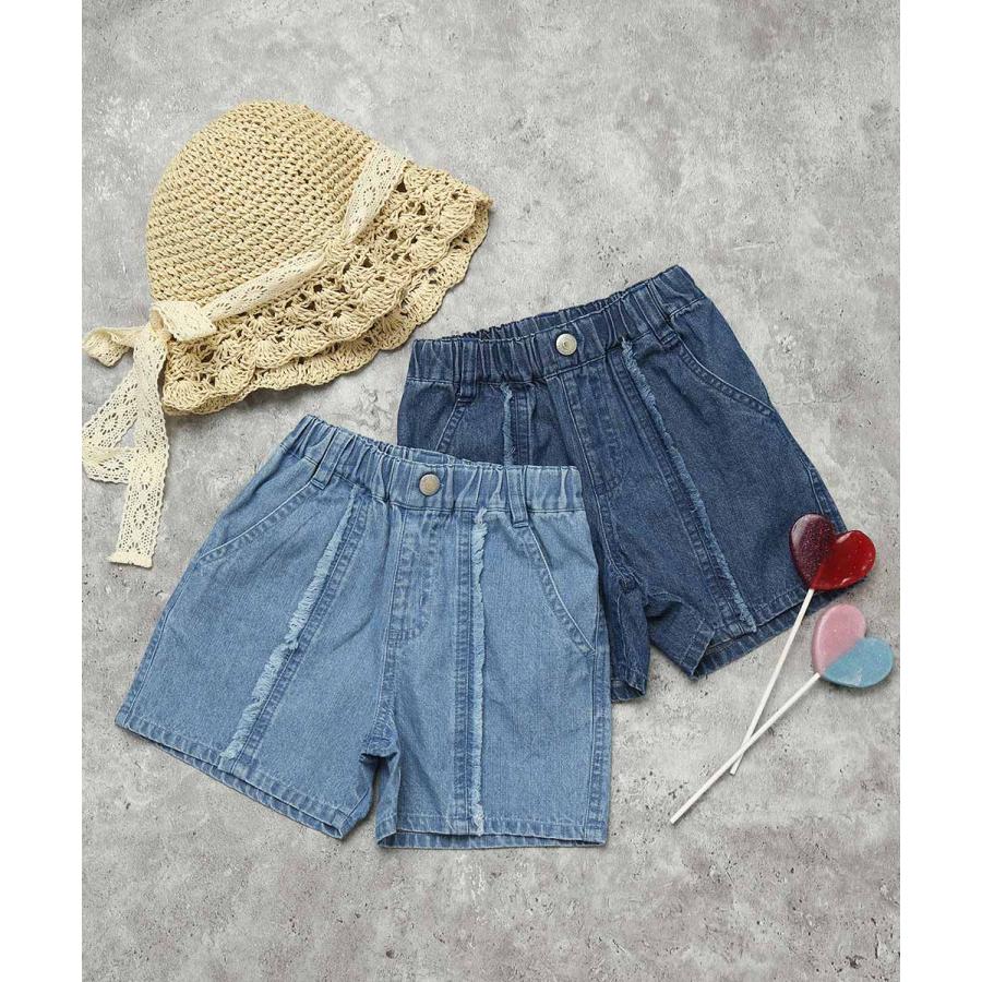 ラポシェビスキュイ La poche biscuit ハートポケット デニム ショートパンツ ( 90 100 110 120 130 140 ） | la poche biscuit | 10