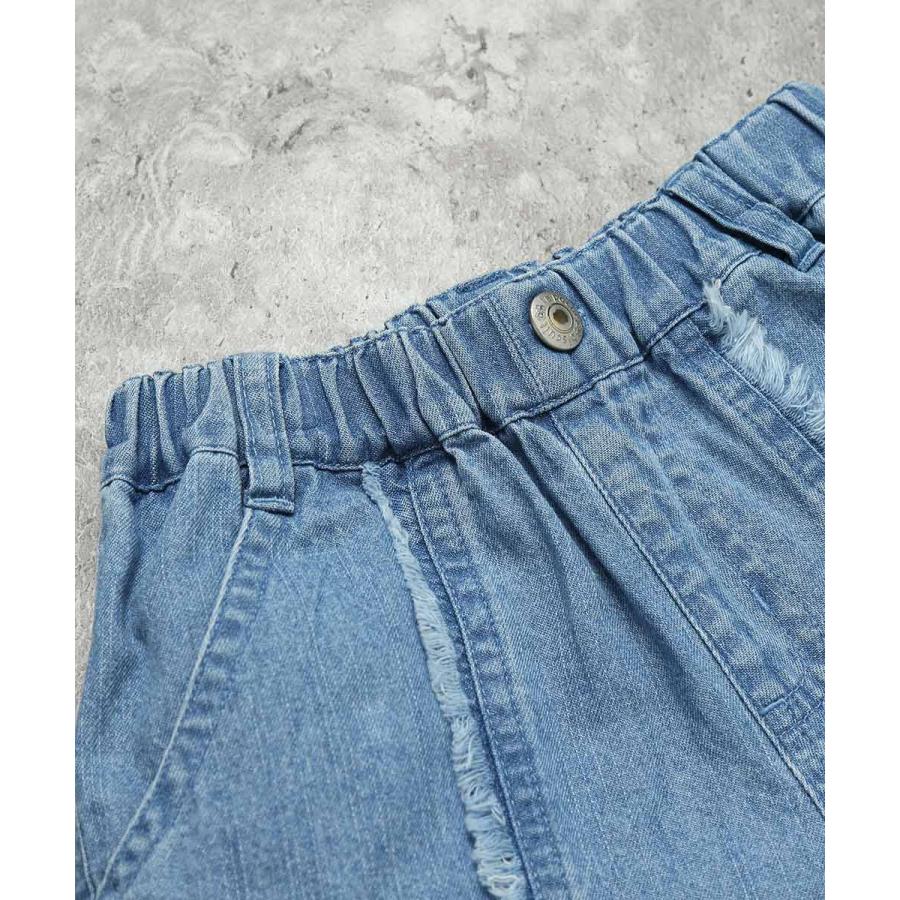●40％OFFセール●ラポシェビスキュイ La poche biscuit ハートポケット デニム ショートパンツ ( 90 100 110 120 130 140 ）　アウトレット | la poche biscuit | 04