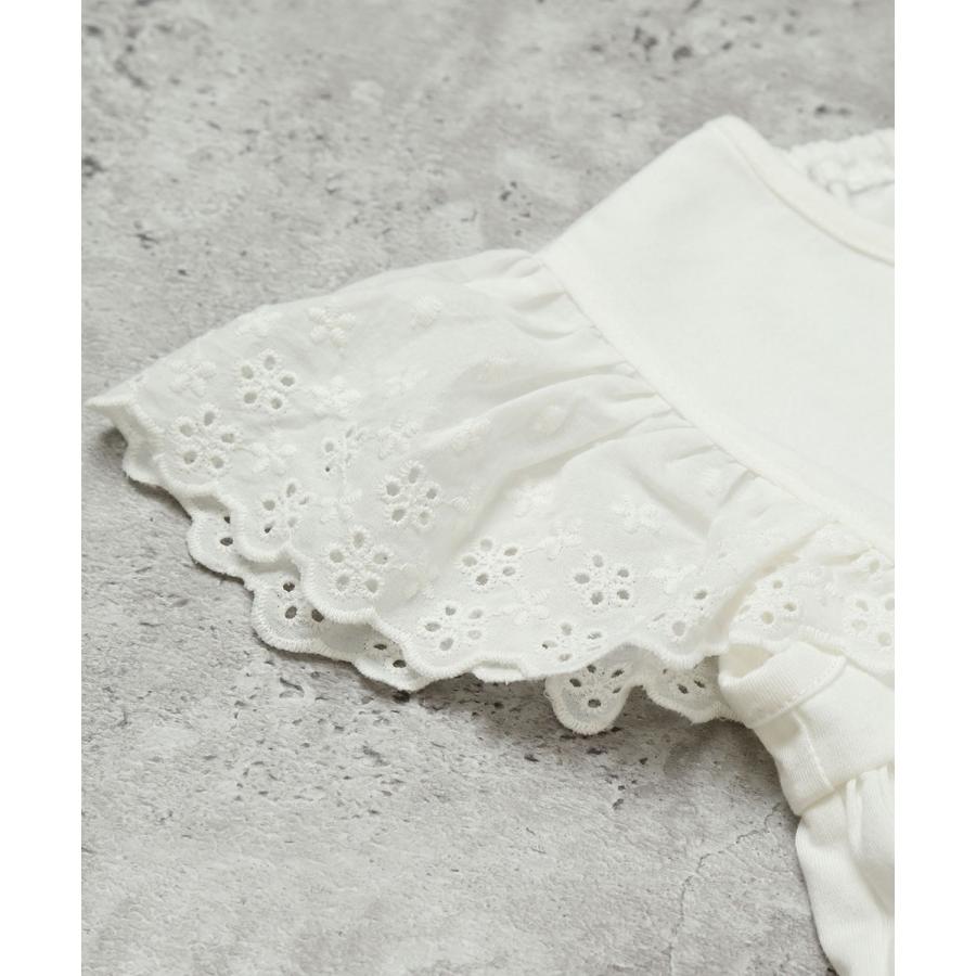 ●20%OFFセール●ラポシェビスキュイ La poche biscuit  袖レース半袖Tシャツ ( 90 100 110 120 ) 子ども服 キッズ ジュニア 女の子 | la poche biscuit | 05