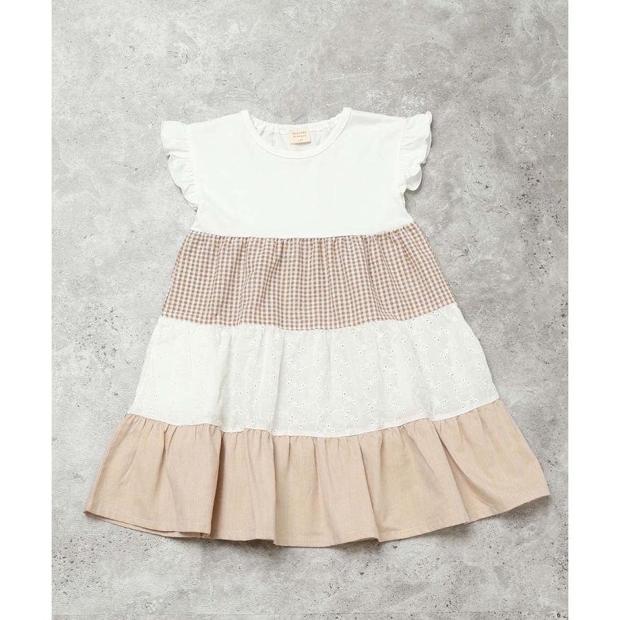 ラポシェビスキュイ La poche biscuit  切り替えワンピース ( 110 120 130 140 ) 子ども服 キッズ ジュニア 女の子 | la poche biscuit | 01