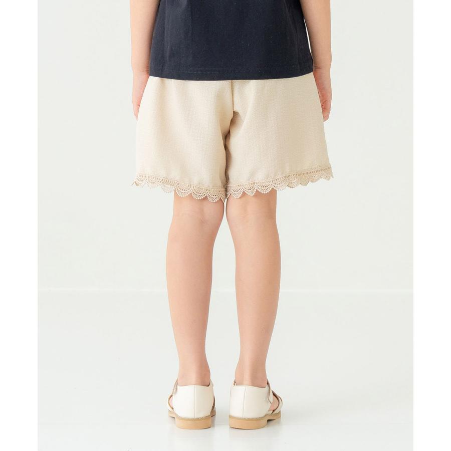 ラポシェビスキュイ La poche biscuit  裾レース スカラップキュロットパンツ ( 110 120 130 140 ) 子ども服 キッズ | la poche biscuit | 14