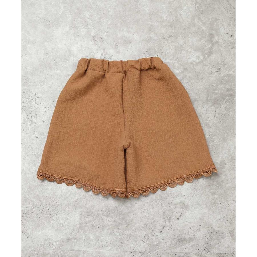ラポシェビスキュイ La poche biscuit  裾レース スカラップキュロットパンツ ( 110 120 130 140 ) 子ども服 キッズ | la poche biscuit | 04