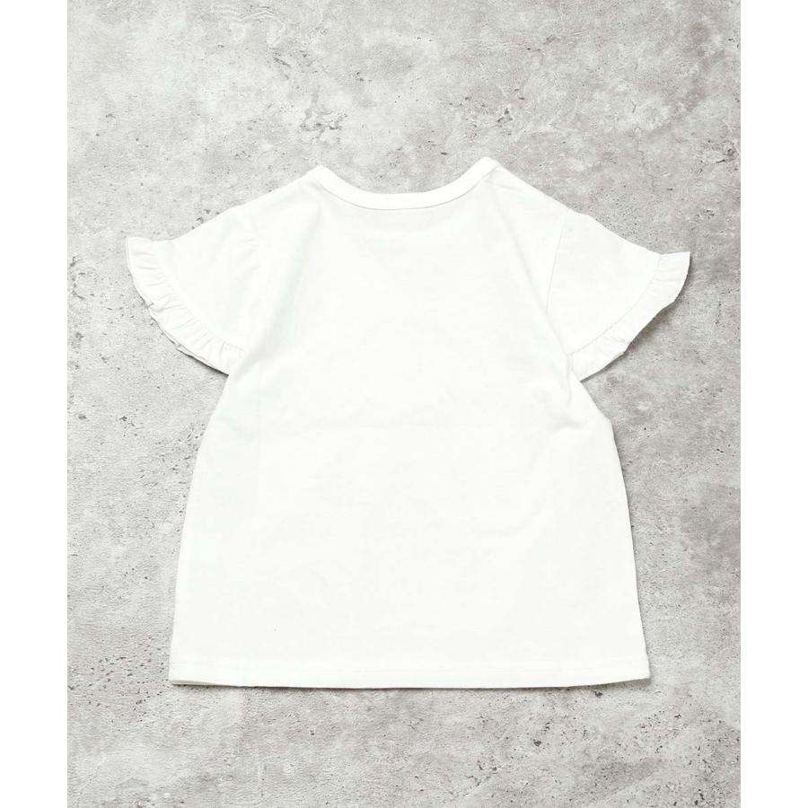 ●20%OFFセール●ラポシェビスキュイ La poche biscuit  【綿100%】プードルプリント 立体リボン Tシャツ ( 90 100 110 120 ) | la poche biscuit | 02
