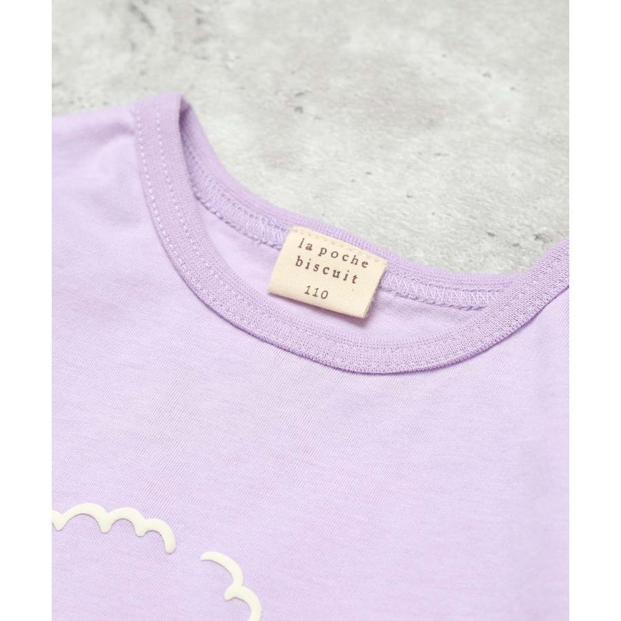 ●20%OFFセール●ラポシェビスキュイ La poche biscuit  【綿100%】プードルプリント 立体リボン Tシャツ ( 90 100 110 120 ) | la poche biscuit | 04