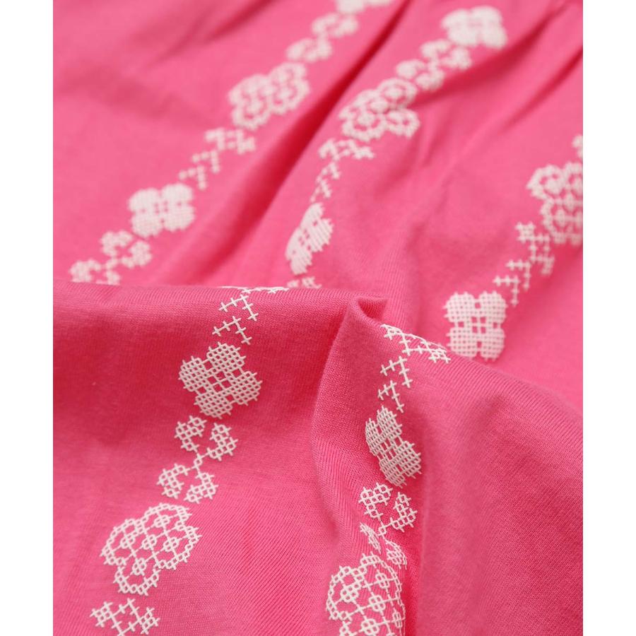 ●20%OFFセール●ラポシェビスキュイ La poche biscuit 刺繍風プリント半袖Tシャツ ( 110 120 130 140 )　子ども服 キッズ ジュニア | la poche biscuit | 06