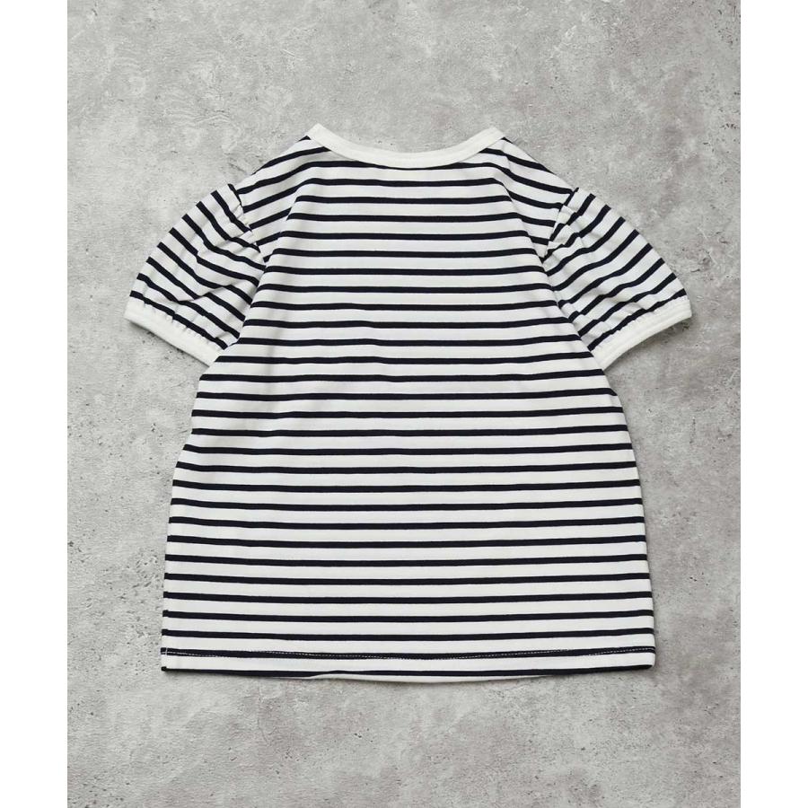 ●20%OFFセール●ラポシェビスキュイ La poche biscuit 立体シェルワッペンポケットつき 半袖Tシャツ ( 110 120 130 140 ) | la poche biscuit | 04