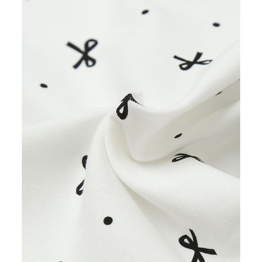 ●20%OFFセール●ラポシェビスキュイ La poche biscuit フリル袖ドット＆リボン柄半袖Tシャツ ( 90 100 110 120 )　子ども服 キッズ | la poche biscuit | 08