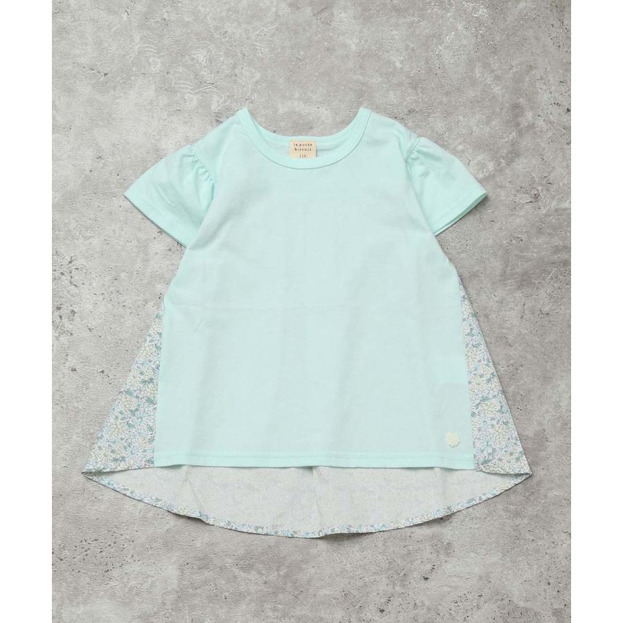 ●20%OFFセール●ラポシェビスキュイ La poche biscuit 【後ろ姿も可愛い！】 バックシャン チュニックTシャツ ( 110 120 130 140 ) | la poche biscuit | 02