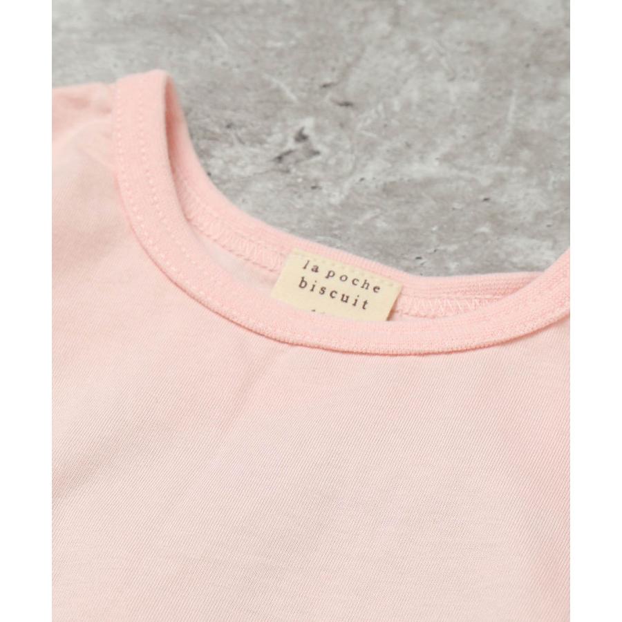 ●20%OFFセール●ラポシェビスキュイ La poche biscuit 【後ろ姿も可愛い！】 バックシャン チュニックTシャツ ( 110 120 130 140 ) | la poche biscuit | 04
