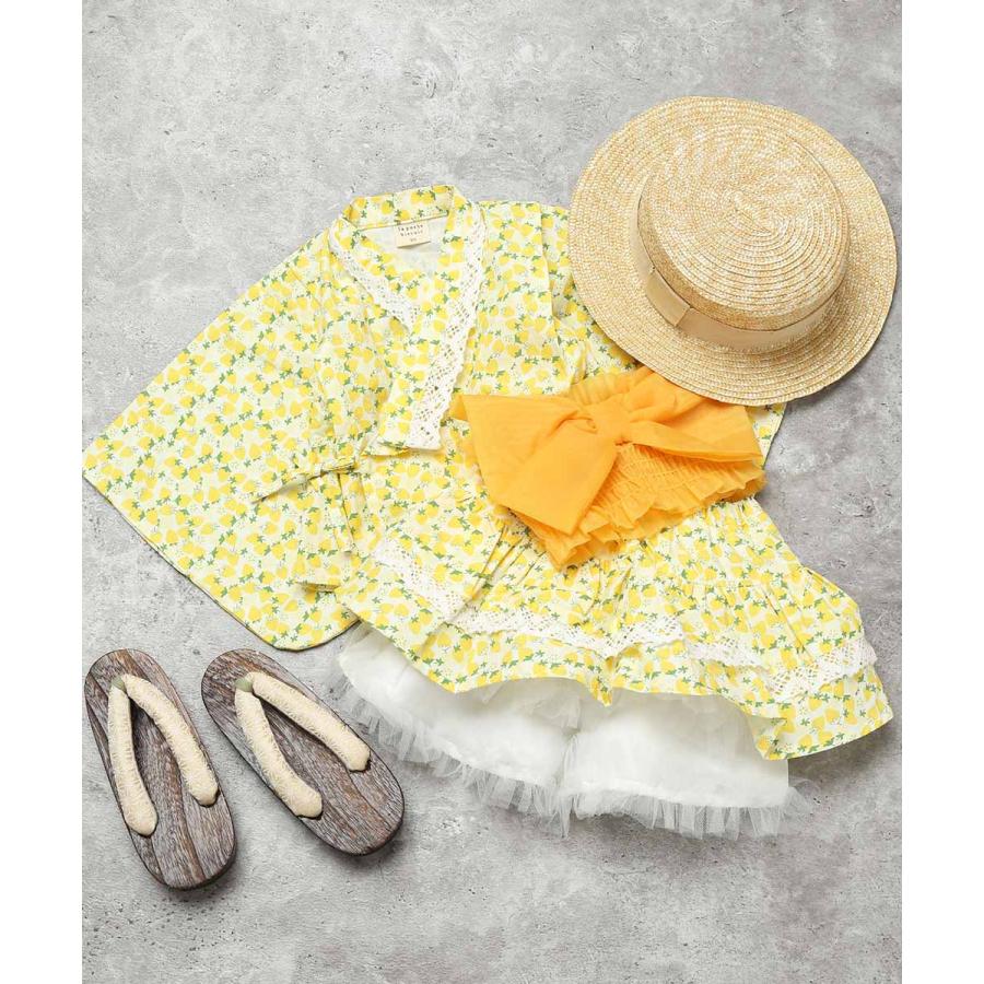 ラポシェビスキュイ La poche biscuit イチゴ柄 ミニ浴衣 （ 90 100 110 120 ） 子ども服 キッズ ジュニア 小学生 | la poche biscuit | 14