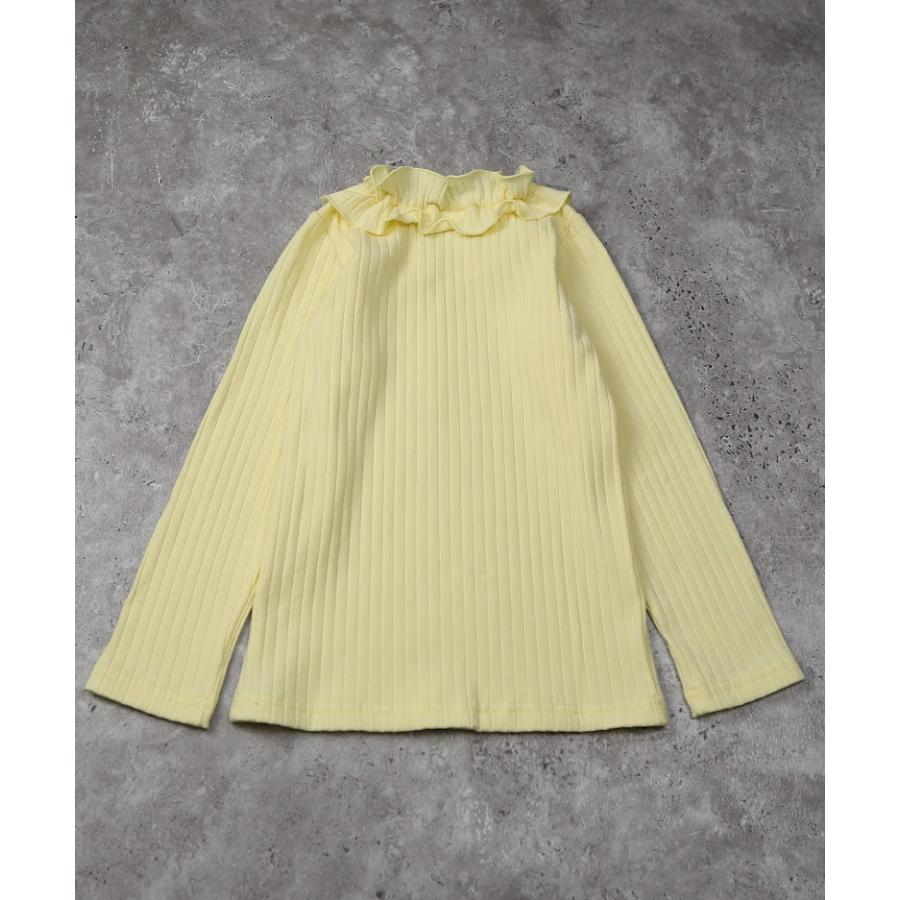 ラポシェビスキュイ La poche biscuit 衿フリル ロンT リブ 長袖 Tシャツ　( 90 100 110 120 130 140 ) | la poche biscuit | 04