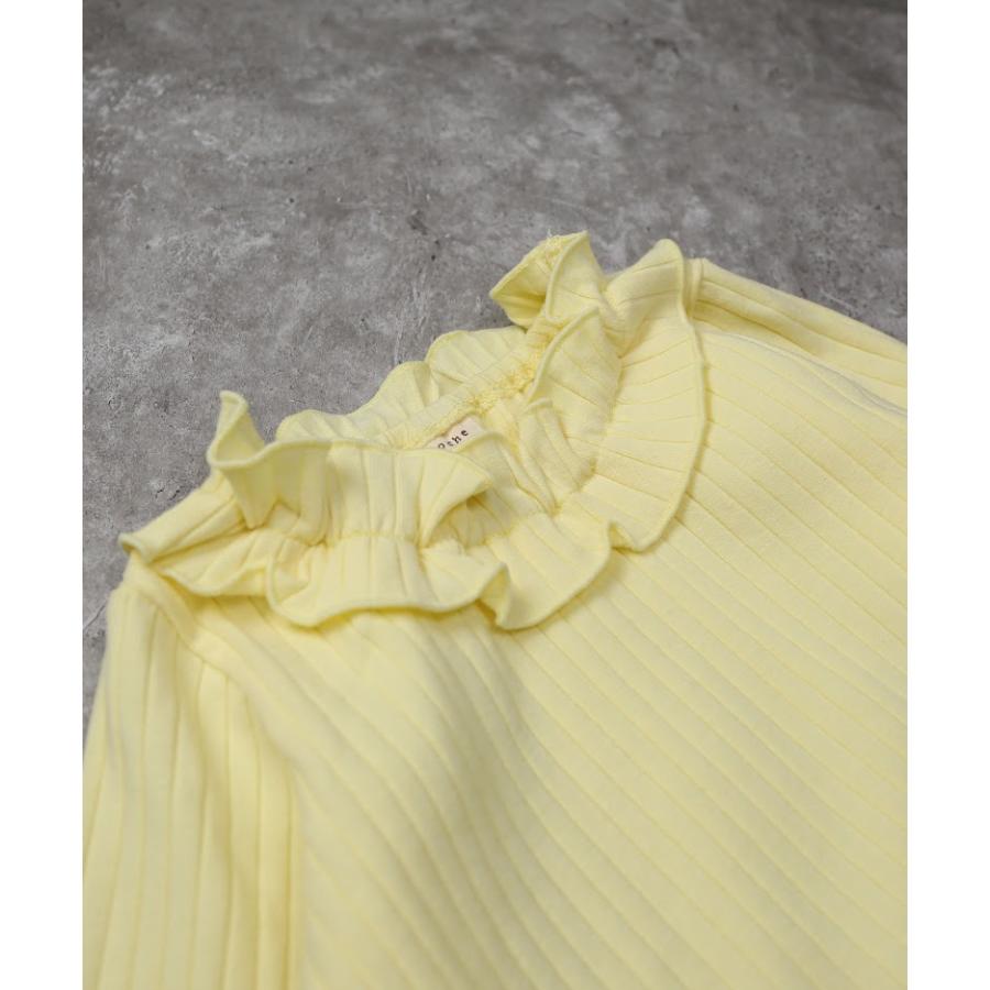 ラポシェビスキュイ La poche biscuit 衿フリル ロンT リブ 長袖 Tシャツ　( 90 100 110 120 130 140 ) | la poche biscuit | 06