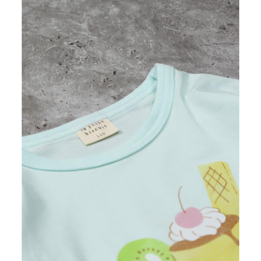 ラポシェビスキュイ La poche biscuit　長袖　Tシャツ プリン アラモード ロンT　( 90 100 110 120 130 140 ) | la poche biscuit | 04