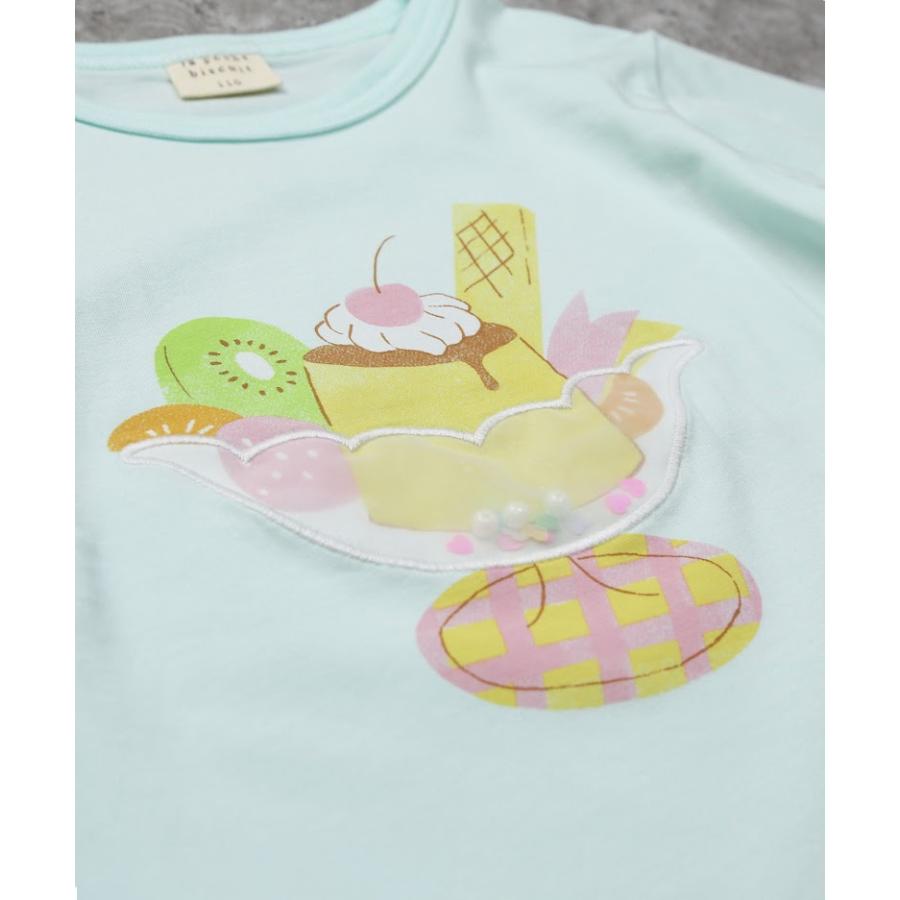 ラポシェビスキュイ La poche biscuit　長袖　Tシャツ プリン アラモード ロンT　( 90 100 110 120 130 140 ) | la poche biscuit | 05