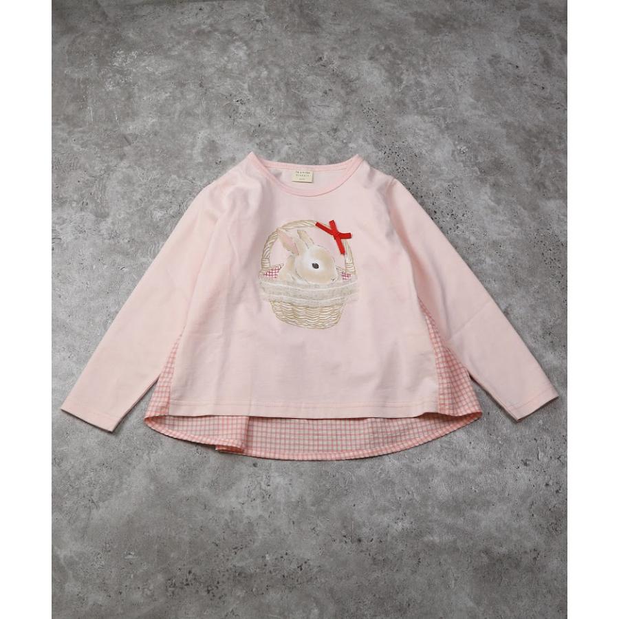 ラポシェビスキュイ La poche biscuit　後ろ切り替え 長袖Tシャツ ロンT　( 90 100 110 120 130 140 ) | la poche biscuit | 02