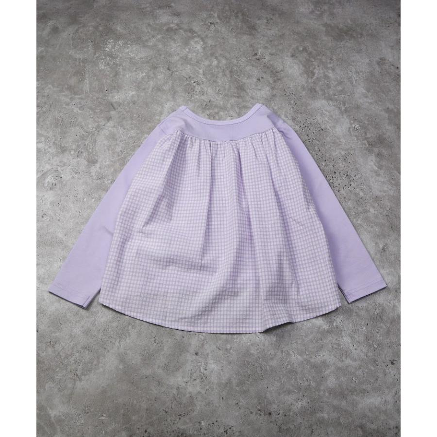 ラポシェビスキュイ La poche biscuit　後ろ切り替え 長袖Tシャツ ロンT　( 90 100 110 120 130 140 ) | la poche biscuit | 03