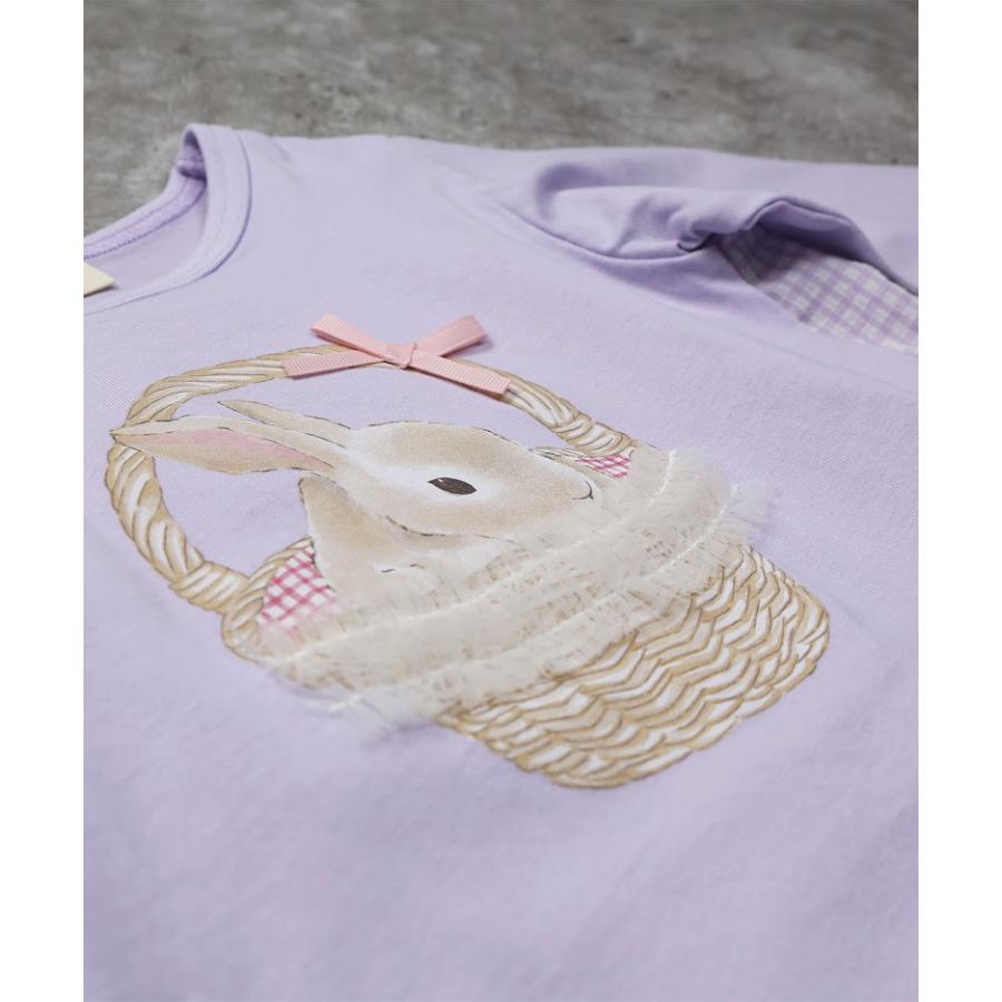 ラポシェビスキュイ La poche biscuit　後ろ切り替え 長袖Tシャツ ロンT　( 90 100 110 120 130 140 ) | la poche biscuit | 05