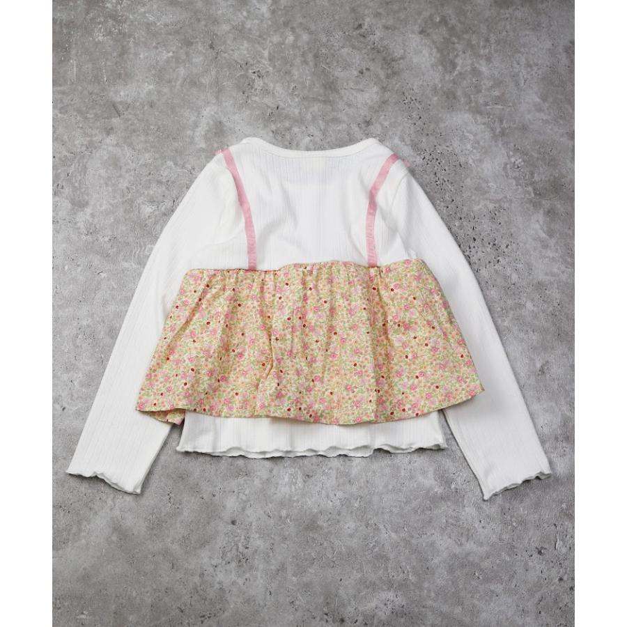 ラポシェビスキュイ La poche biscuit　キャミドッキング　長袖　Tシャツ ロンT　( 90 100 110 120 130 140 ) | la poche biscuit | 07