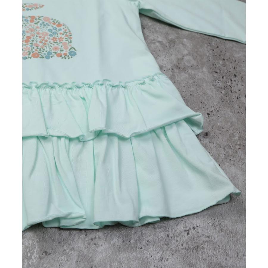 ラポシェビスキュイ 　ラビットチュニック　長袖Tシャツ　ロンT　( 90 100 110 120 130 140 ) | la poche biscuit | 06