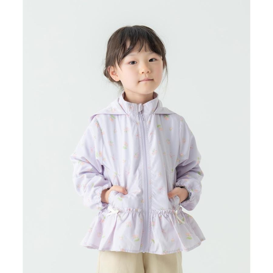 ラポシェビスキュイ La poche biscuit　総柄ウィンドブレーカー フード収納可　( 90 100 110 120 130 140 ) | la poche biscuit | 02