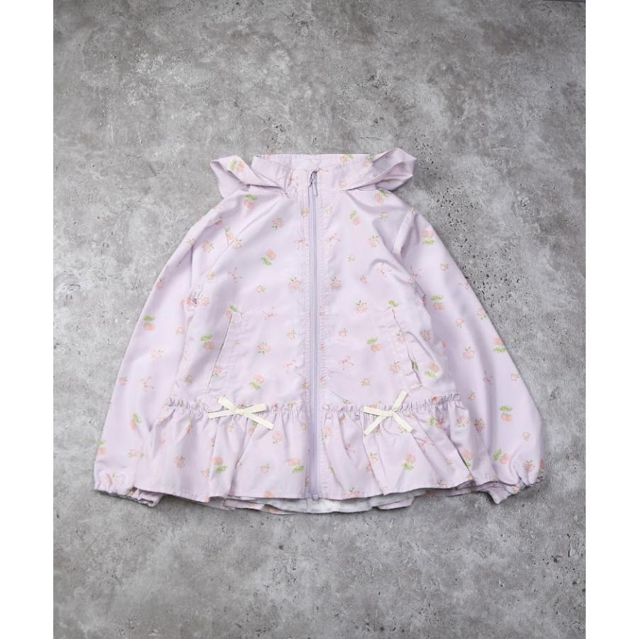 ラポシェビスキュイ La poche biscuit　総柄ウィンドブレーカー フード収納可　( 90 100 110 120 130 140 ) | la poche biscuit | 07