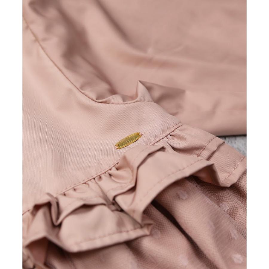 ラポシェビスキュイ La poche biscuit　チュール切り替えノーカラー ジャケット　( 90 100 110 120 130 140 ) | la poche biscuit | 08