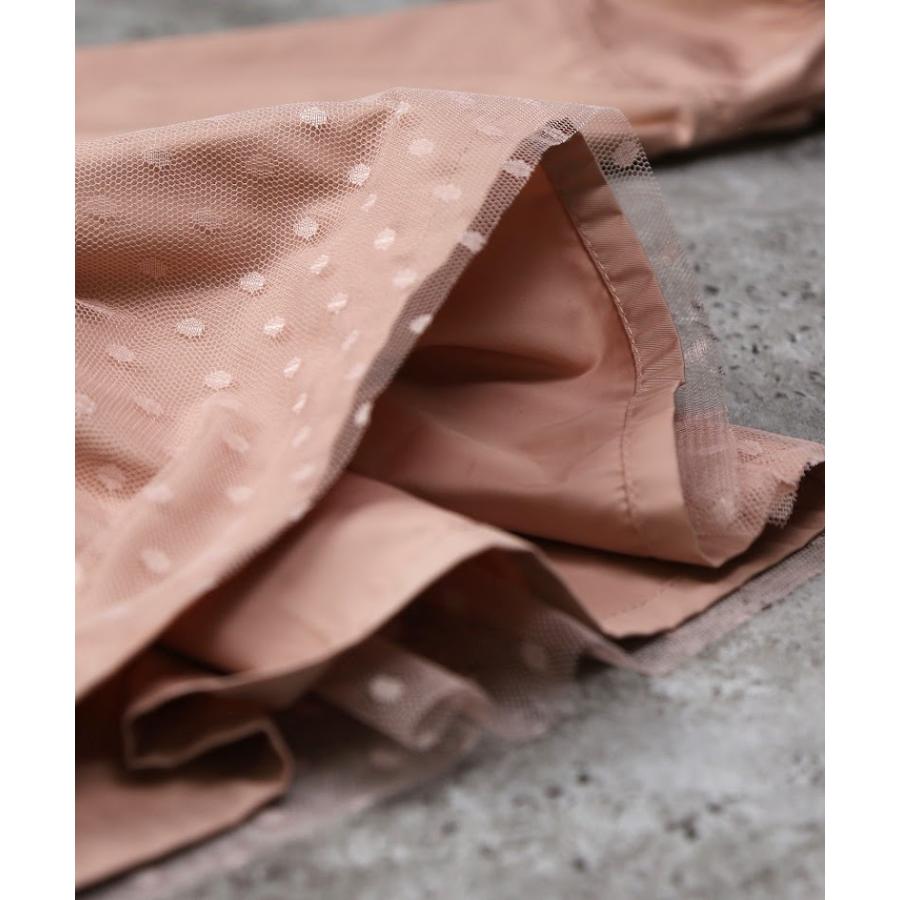 ラポシェビスキュイ La poche biscuit　チュール切り替えノーカラー ジャケット　( 90 100 110 120 130 140 ) | la poche biscuit | 09