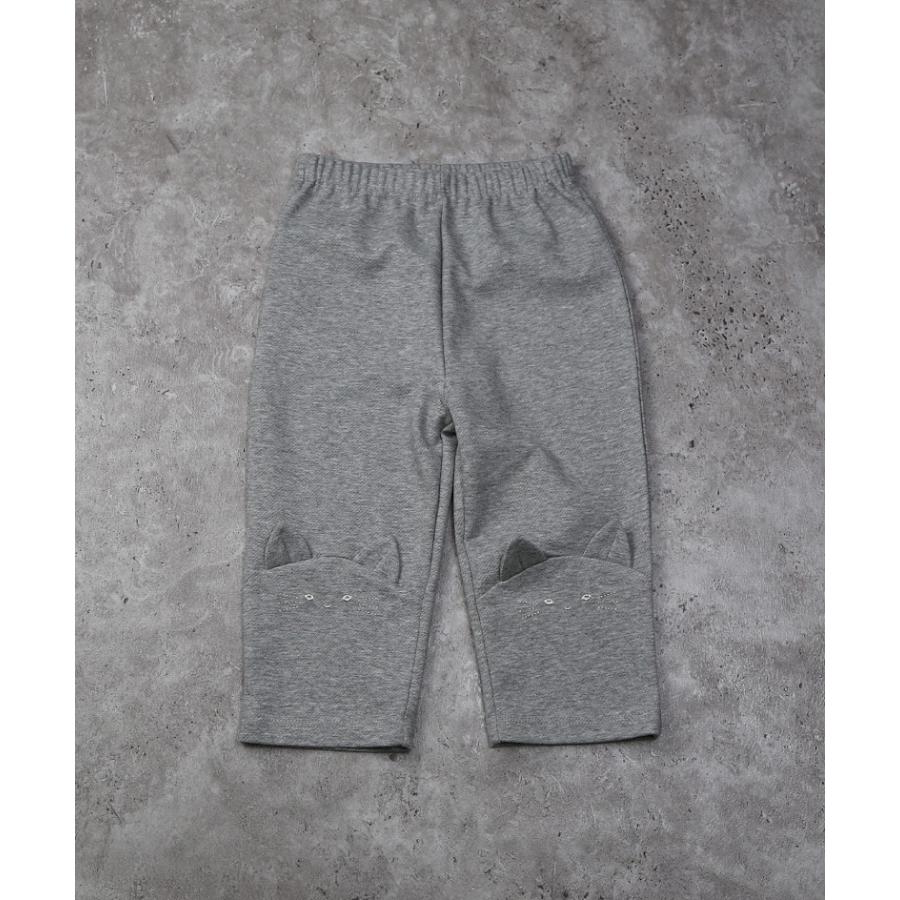 ラポシェビスキュイ La poche biscuit ネコ耳付き 7分丈パンツ ( 90 100 110 120 130 140 ) 子ども服 | la poche biscuit | 01