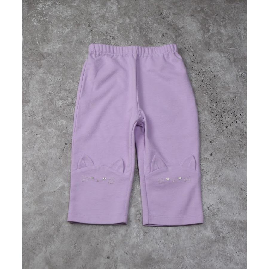 ラポシェビスキュイ La poche biscuit ネコ耳付き 7分丈パンツ ( 90 100 110 120 130 140 ) 子ども服 | la poche biscuit | 02