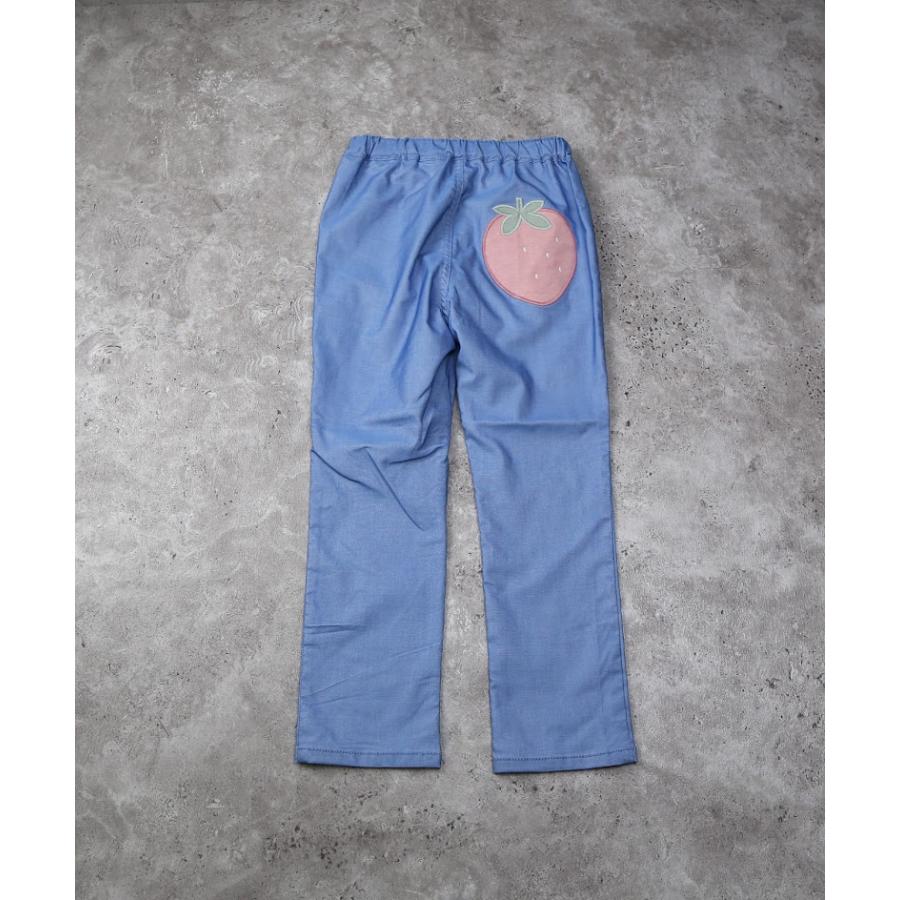 ラポシェビスキュイ La poche biscuit いちごアップリケのびのびパンツ ( 90 100 110 120 130 140 ) 子ども服 | la poche biscuit | 05