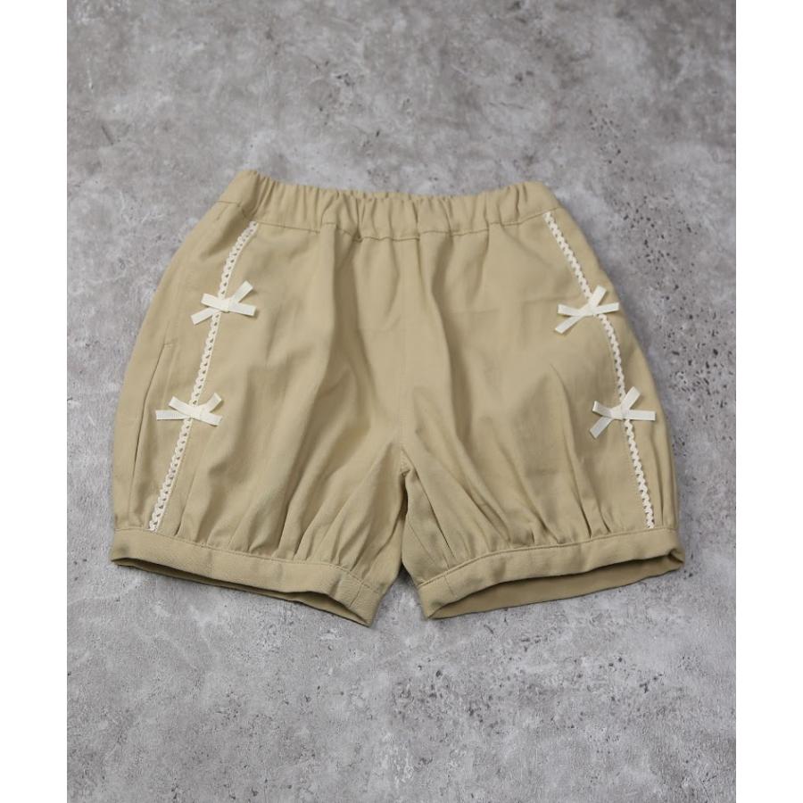 ラポシェビスキュイ La poche biscuit リボンショートパンツ ( 90 100 110 120 130 140 ) 子ども服 キッズ | la poche biscuit | 01