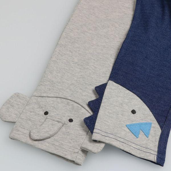 ●50％OFFセール●ラスト1点●moujonjon　ムージョンジョン　裾ぞう・恐竜パンツ（70・80）/丸高衣料　アウトレット ベビー 赤ちゃん パンツ 男の子 | moujonjon | 06