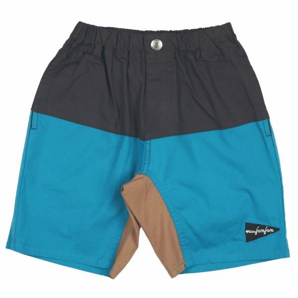 ●40％OFFセール●moujonjon　ムージョンジョン　カラー配色ストレッチダンプ５分丈パンツ（80-140）/丸高衣料　アウトレット キッズ | moujonjon | 01