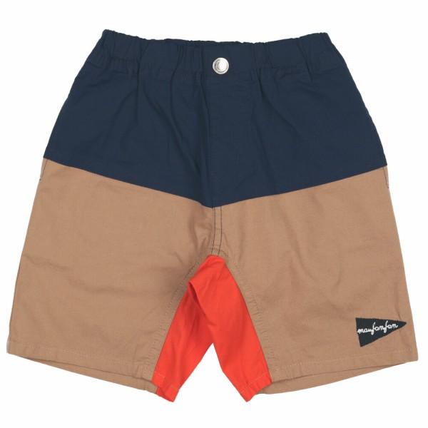 ●40％OFFセール●moujonjon　ムージョンジョン　カラー配色ストレッチダンプ５分丈パンツ（80-140）/丸高衣料　アウトレット キッズ | moujonjon | 02