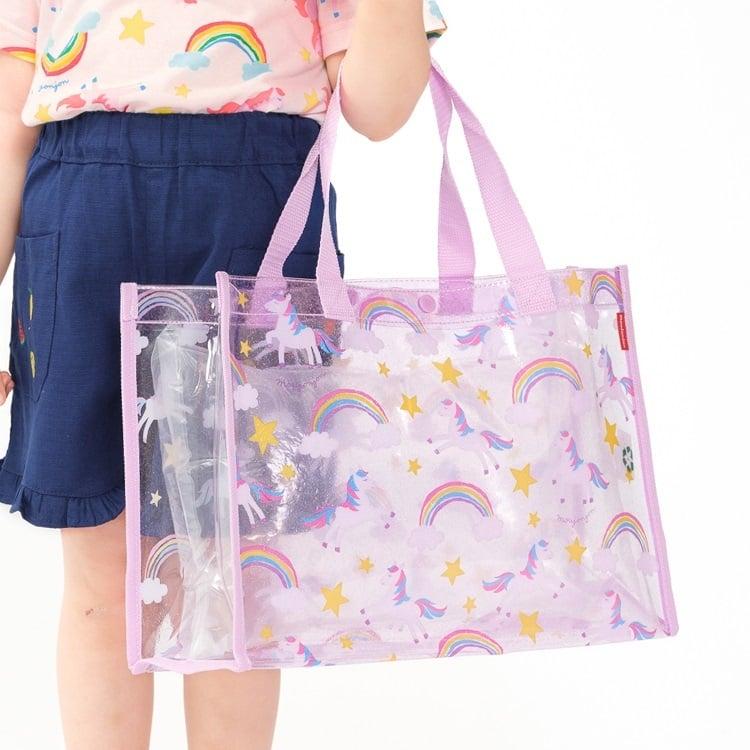 ムージョンジョン moujonjon 総柄 プールバッグ  スイムバック　スイミング　プール　手提げ　かばん　バッグ 可愛い 女の子 | Kids Foret | 13